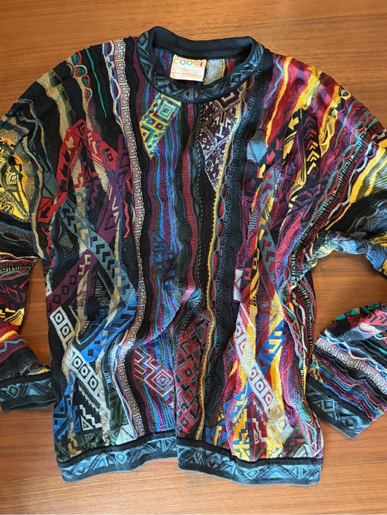 COOGI Other - COOGI Men's Multicolor Geometric Crewneck Sweater
